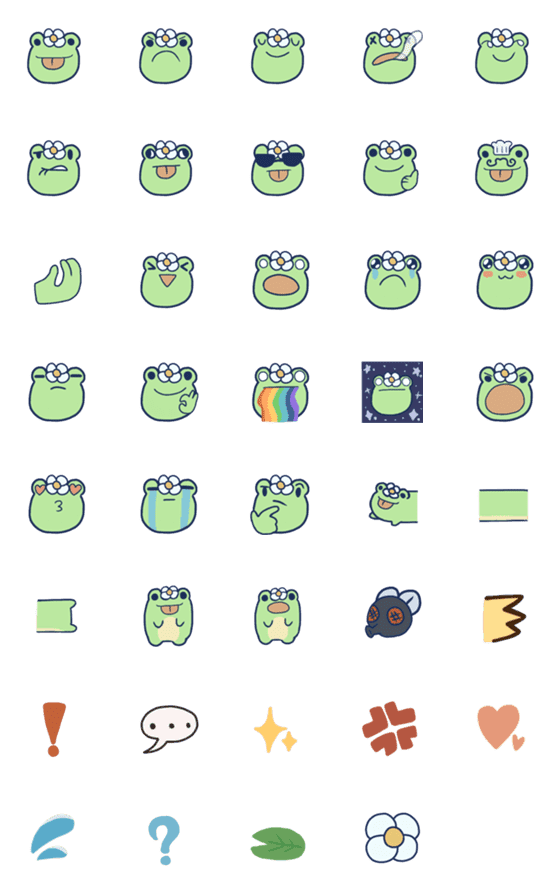 [LINE絵文字]Little froggyの画像一覧
