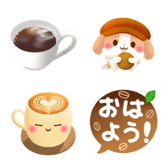 [LINE絵文字] 憩いの喫茶店の画像