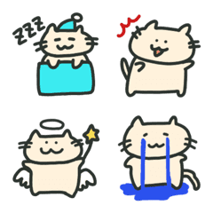 [LINE絵文字] いろんな日常のねこ絵文字の画像