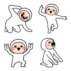 [LINE絵文字] ▶︎動く★ホワイトタイツの画像
