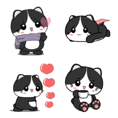 [LINE絵文字] Baby tuxedo cat : Animated emojiの画像