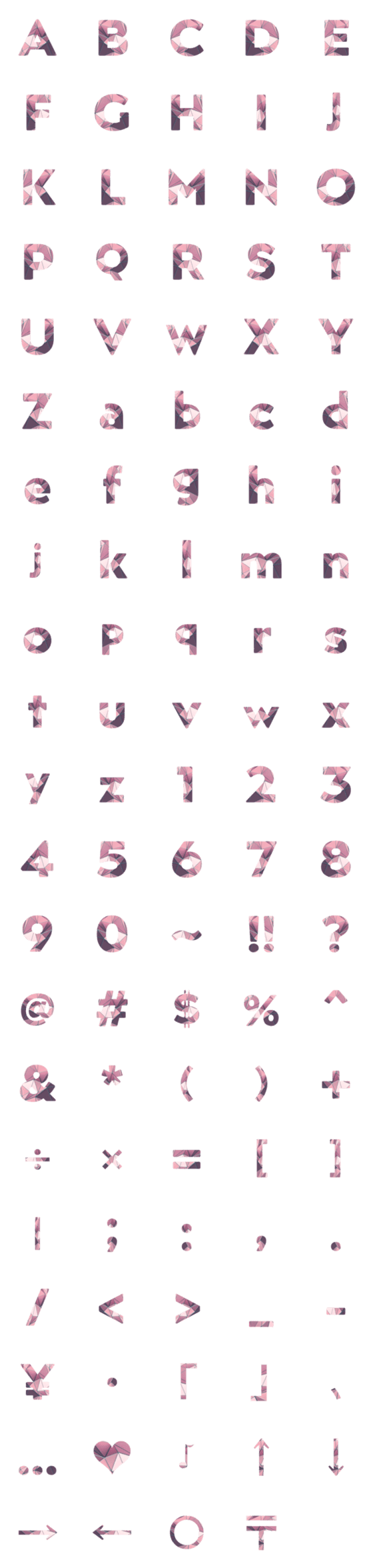 [LINE絵文字]metallic pink emojiの画像一覧