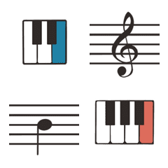 [LINE絵文字] Piano Keysの画像