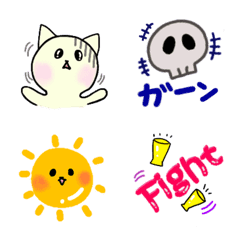 [LINE絵文字] 白猫ピケの動く絵文字の画像