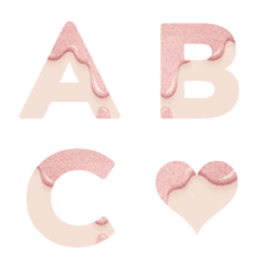 [LINE絵文字] pink chocolate emojiの画像
