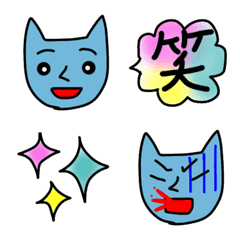 [LINE絵文字] 人みたいなネコの画像