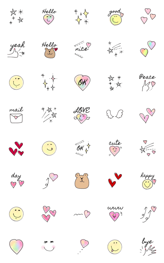 [LINE絵文字]♡大人cute絵文字♡の画像一覧