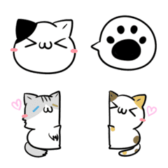 [LINE絵文字] 毎日使える♦動くねこたちの絵文字の画像