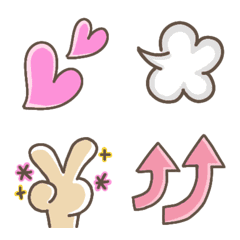 よく使うシンプルな日常絵文字！②の絵文字メイン画像