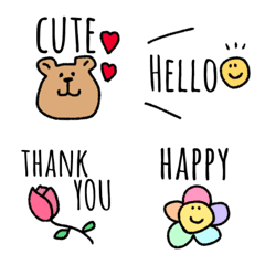 [LINE絵文字] ♡これ1つあると便利な絵文字♡の画像