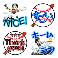 [LINE絵文字] 野球で絵文字TheBaseball LITTLE ROCKETS①の画像