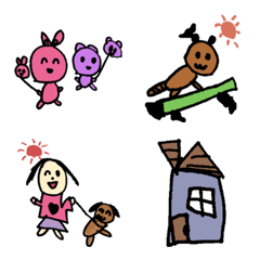 [LINE絵文字] 【絵文字】こどもえもじ2の画像