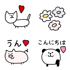 [LINE絵文字] ♡毎日cuteでhappyな絵文字♡の画像