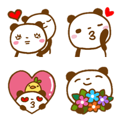 [LINE絵文字] らくがきパンダ絵文字③③の画像