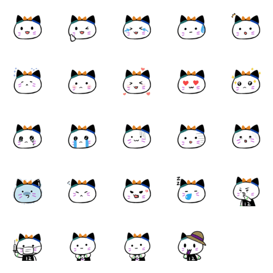 [LINE絵文字]ねこのいんいんの画像一覧