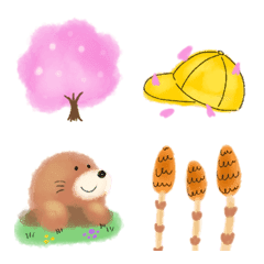 使えるふんわり絵文字春編の絵文字メイン画像