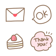 シンプル！かわいいシンプル絵文字の絵文字メイン画像