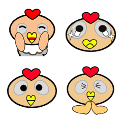 [LINE絵文字] 動く子鳥キャラクター絵文字の画像