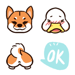 [LINE絵文字] 柴犬＆アヒルの日常の画像