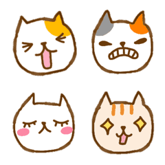 [LINE絵文字] 猫 猫 猫 絵文字③の画像