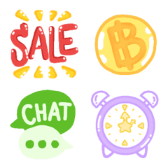 [LINE絵文字] Saler online pastel cuteness emojiの画像
