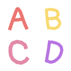 [LINE絵文字] ABCD EFの画像