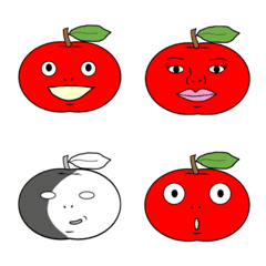 [LINE絵文字] 可愛いりんごちゃんの画像