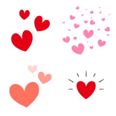 [LINE絵文字] ハートだらけ！の画像