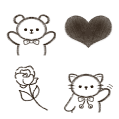 [LINE絵文字] つなげて！シンプルあにまるずの画像