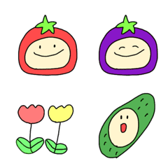 [LINE絵文字] 野菜くんのゆる絵文字の画像