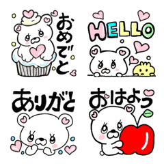 [LINE絵文字] デカ文字❤くまピ11の画像