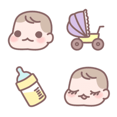 [LINE絵文字] もちぷにベビー♡育児スタンプの画像