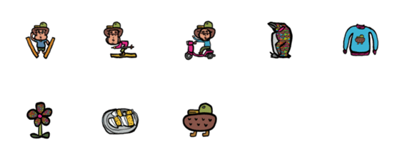 [LINE絵文字]オオニコミュージアムのキャラの画像一覧