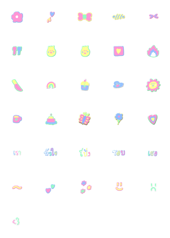 [LINE絵文字]emojiPumpui cutie ver.1の画像一覧
