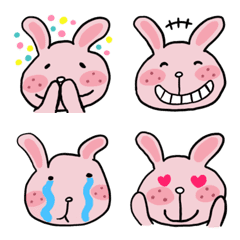 [LINE絵文字] ぴんくのうさこうの絵文字の画像