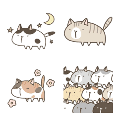 [LINE絵文字] 猫好きさんのための猫づくし絵文字の画像