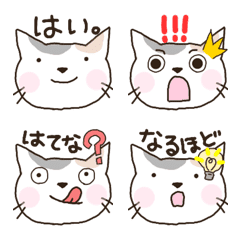 猫の絵文字【三毛猫】