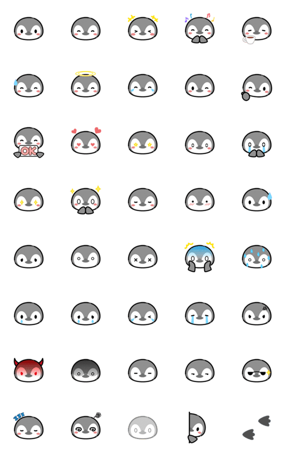 [LINE絵文字]コロペンの絵文字の画像一覧