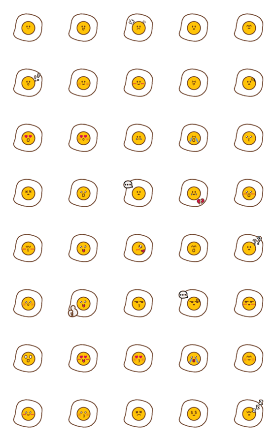 [LINE絵文字]poached eggの画像一覧