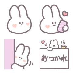 [LINE絵文字] 好きが止まらないうさぎ( ˘ ˘ )の画像