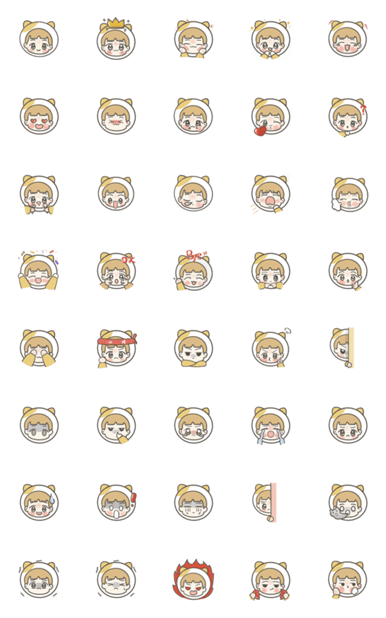 [LINE絵文字]Ponyo natural Emoji_ catの画像一覧