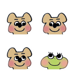 [LINE絵文字] コアラくんとカエルくんの画像