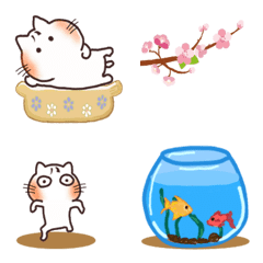 [LINE絵文字] 動く☆ねこ八☆絵文字スタンプ2☆の画像