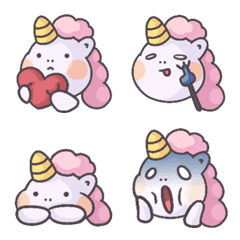 [LINE絵文字] Big White Unicorn emojiの画像