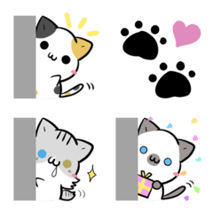 [LINE絵文字] 毎日使える♦動くねこたちの絵文字2の画像