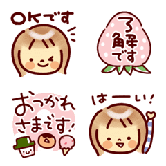 [LINE絵文字] HAPPY♪女子の春えもじの画像