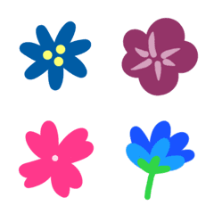 [LINE絵文字] キュートでカラフルな癒しの花の画像