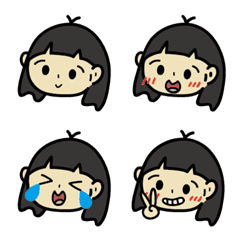 [LINE絵文字] little girl stickersの画像