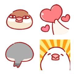 [LINE絵文字] Java Sparrow cute emojiの画像