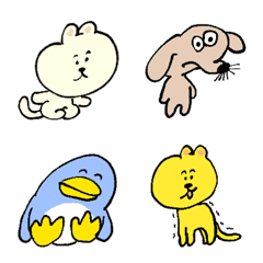 動くゆるい生き物 1の絵文字メイン画像